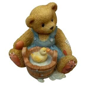 Vintage 1995 Cherished Teddies Robert 156272 Love Keeps Me Afloat Teddy Bear
